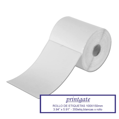 Rollo de Etiquetas Termicas 100x150