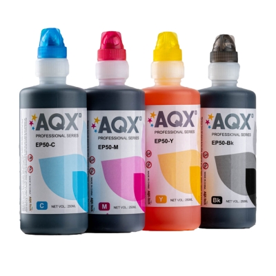 Combo Tinta Fotografica Profesional AQX x 1 Litro Con Pico Llave Para Epson Ecotank