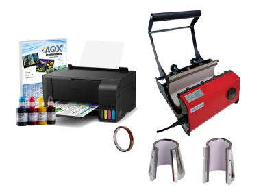 Combo Estampadora de Tazas y Termos PRINTGATE EST-92 - 3 en 1 + Impresora L3210 + KIT SUBLIMACION