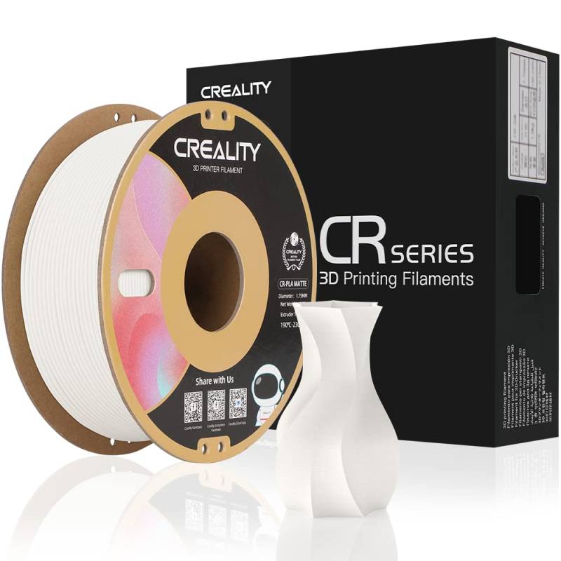 Filamento Creality CR-PLA Original Blanco Gypsum Matte 1,75mm 1Kg