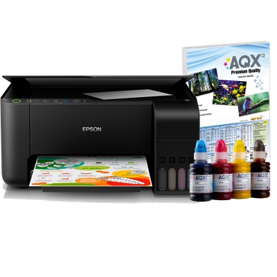 Impresora Epson L3210 Multifuncion Sistema Continuo Original + Tinta Sublimacion AQX