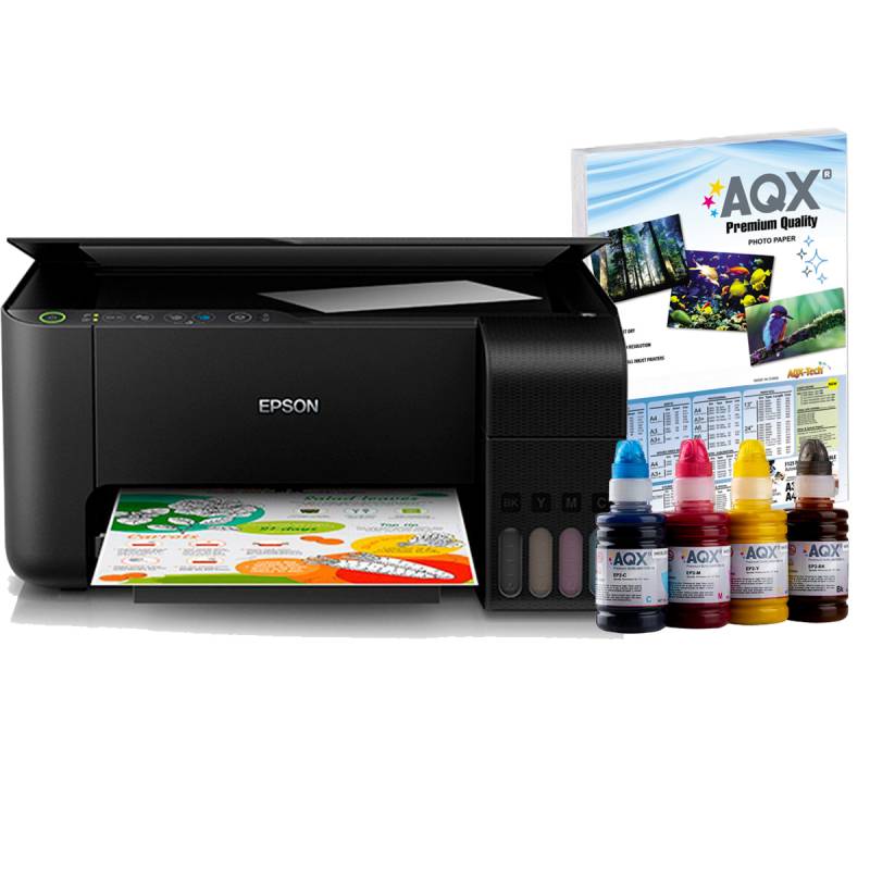Impresora Epson L3210 Multifuncion Sistema Continuo Original + Tinta Sublimacion AQX
