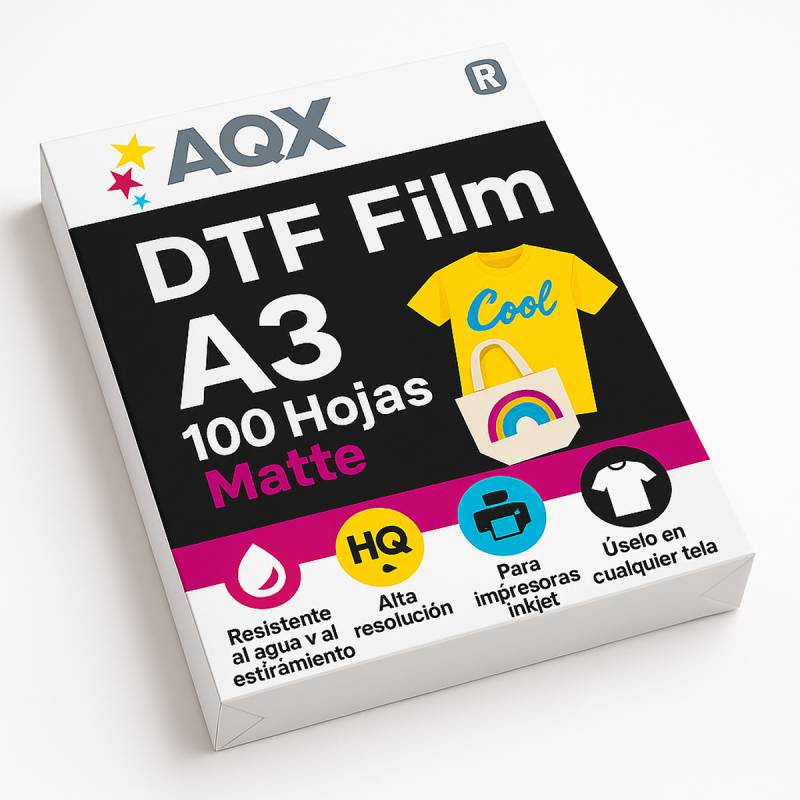 PET DTF Film Matte Resma A3 100 unidades AQX