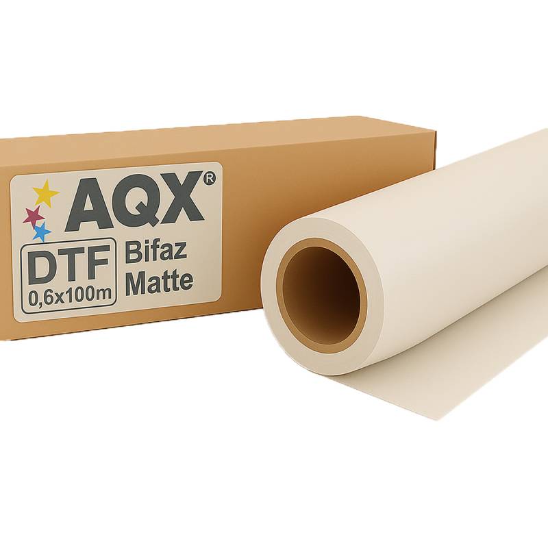 PET DTF Rollo Film Matte Doble Faz 60cm x 100mt AQX