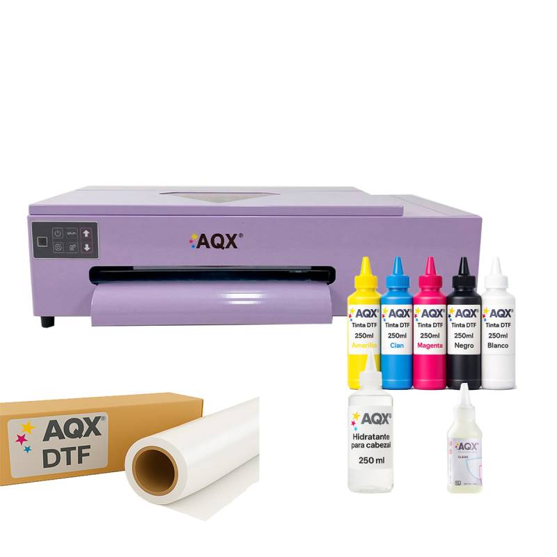 Impresora DTFL8050R A3 + 1,5L Tintas + 50 Pet Film + 100ml Cleaner + 250ml Líquido Hidratante