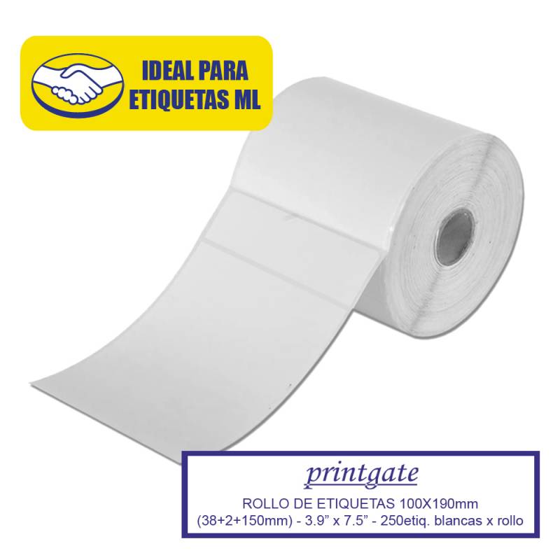 Rollo de Etiquetas Termicas 100x190 (150+2+38)