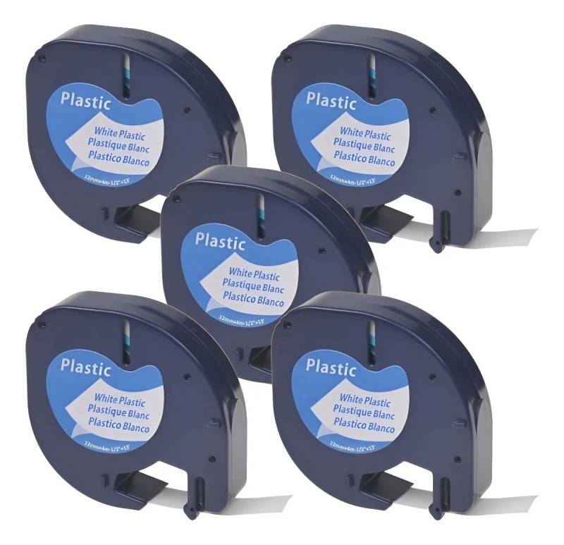 Cinta Rotuladora Printgate 91331 Negro s/ Blanco 12mm x 4m P/ Dymo