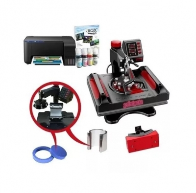 COMBO SUBLIMACION 5 EN 1 - ESTAMPADORA 29X38CM PG EST-29x38 + IMPRESORA L3250 + INSUMOS