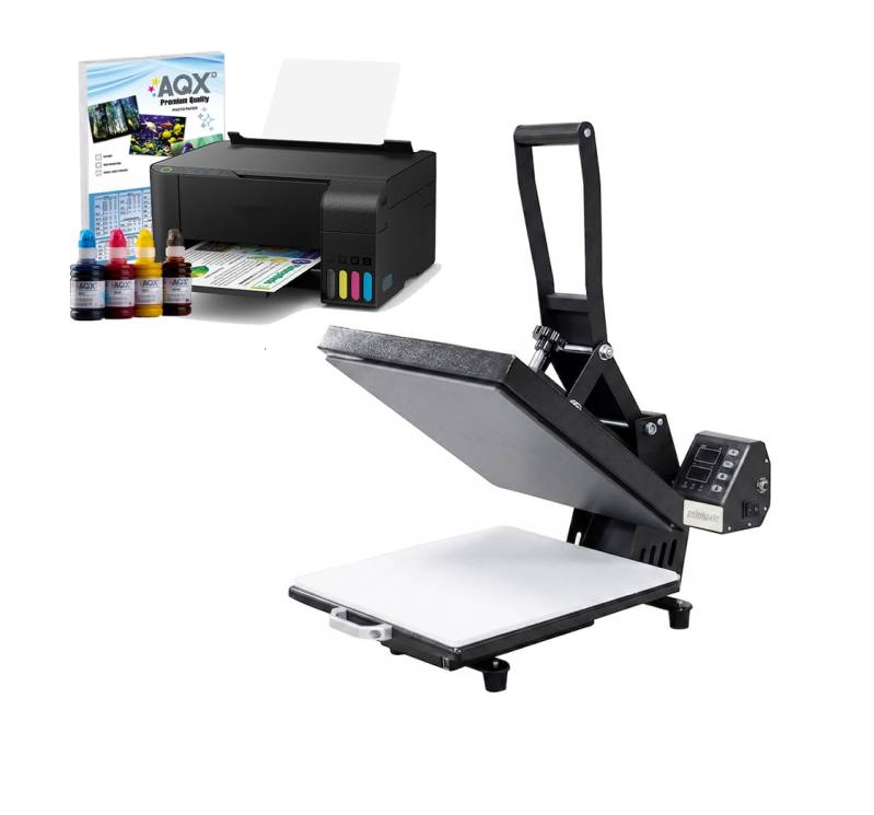 ESTAMPADORA PLANA 38x38CM DESLIZABLE PG EST-60 + Impresora L3210 + KIT SUBLIMACION