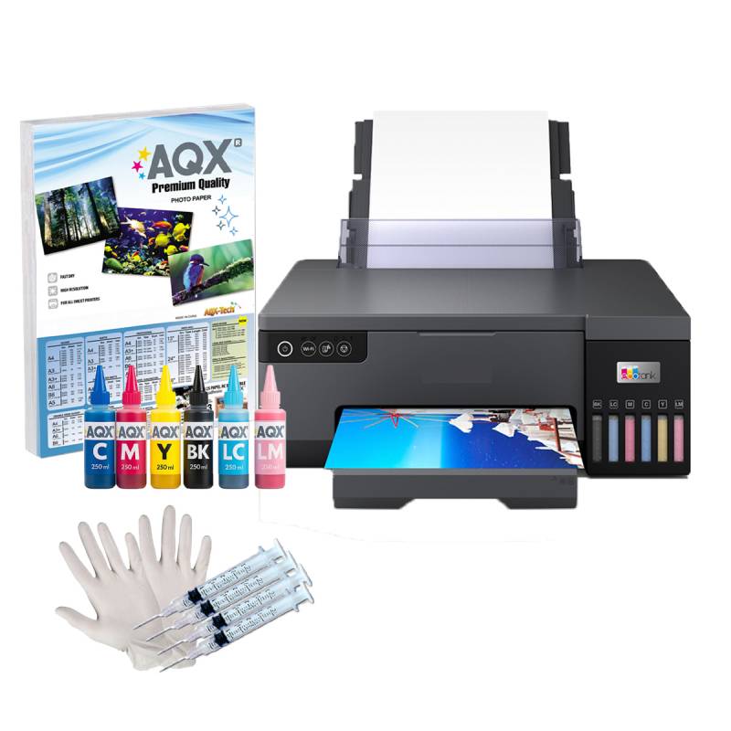 Impresora Epson L8050 Ecotank + Tinta AQX Alternativa 1500ML