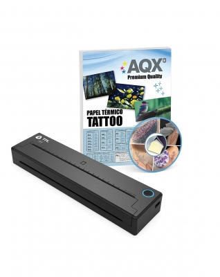 Impresora Termal Tatoo TL-TP-820-Bluetooth GYG + Papel Tattoo x 50 hojas