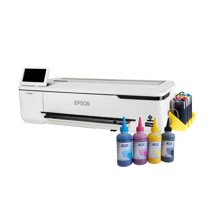 Impresora Plotter Epson T3170 + Sistema Continuo Aqx + Tinta Foto Pigmentada AQX
