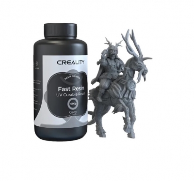 Resina Fast UV Creality p/Imp 3D por 1KG Color Gris