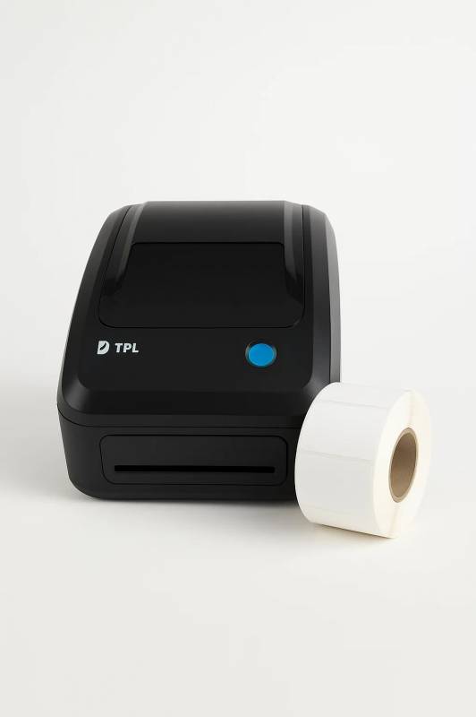 Impresora de Etiquetas G&G TD 403t BLUETOOTH-WIFI + Rollo de Etiquetas Termicas 100x80