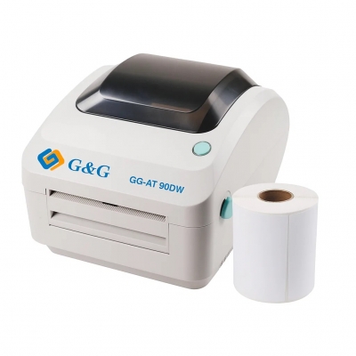 Impresora de Etiquetas G&G AT-90DW WIFI USB + Rollo de Etiquetas Termicas 100x150